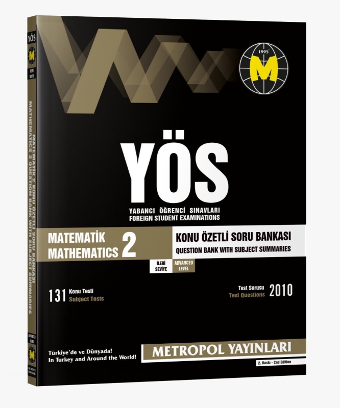 Resim METROPOL YAYINLARI TR-YÖS MATEMATİK KONU ÖZETLİ SORU BANKASI-2 (İLERİ SEVİYE)