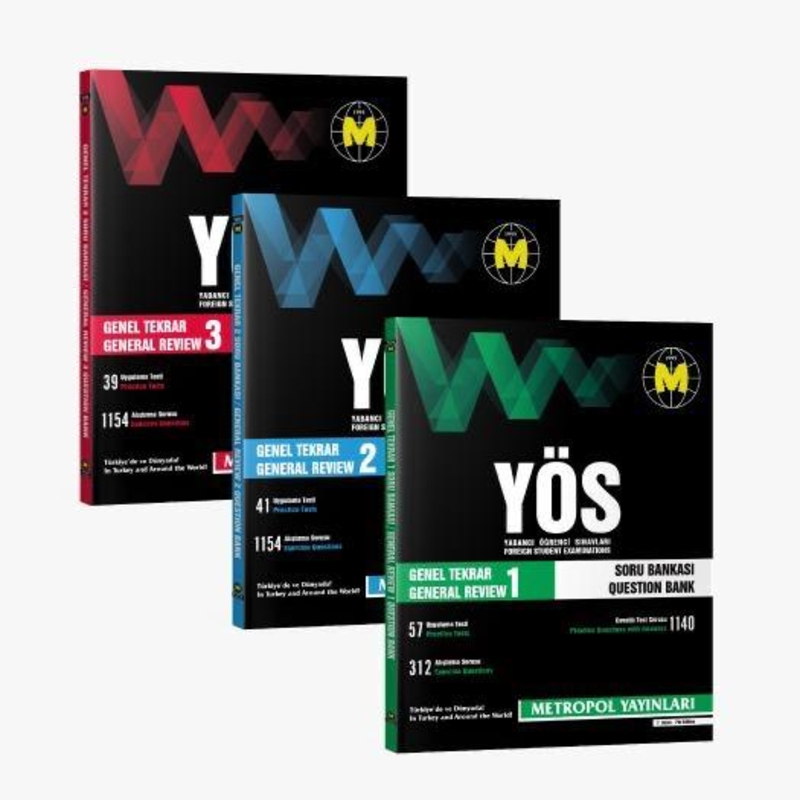 Resim METROPOL YAYINLARI TR-YÖS GENEL TEKRAR SORU BANKASI SETİ (1-2-3)