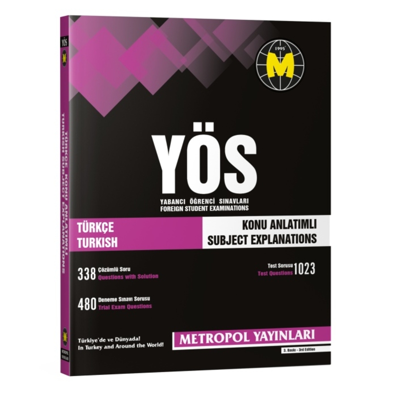 Resim METROPOL YAYINLARI TR-YÖS TÜRKÇE (KONU ANLATIMLI-ÖRNEK ÇÖZÜMLÜ):