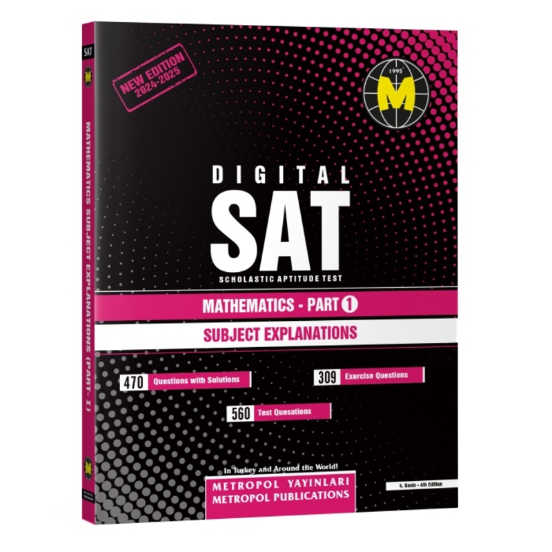Resim DIGITAL SAT MATHEMATICS - PART 1 (NEW EDITION)(SUBJECT EXPLANATIONS)
