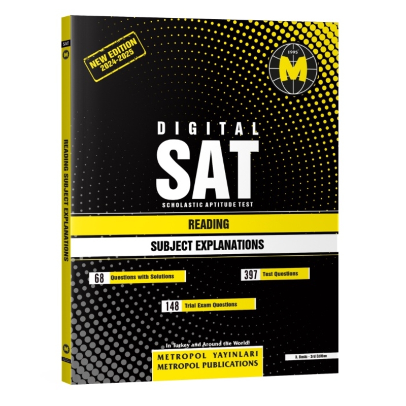 Resim METROPOL YAYINLARI DIGITAL SAT READING (NEW EDITION) (SUBJECT EXPLANATIONS)