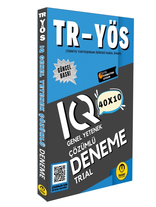 Resim 2025-TR YÖS IQ 40X10 ÇÖZÜMLÜ DENEME