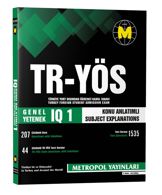 Resim METROPOL YAYINLARI TR-YÖS GENEL YETENEK (IQ)-1 KONU ANLATIMLI-ÖRNEK ÇÖZÜMLÜ